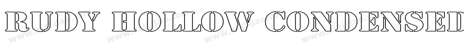 Rudy Hollow Condensed字体转换